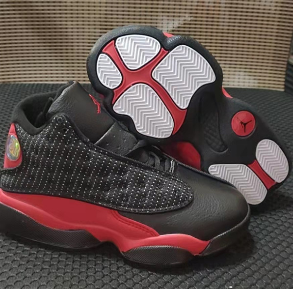 Youth Running Weapon Air Jordan 13 Red/Black Shoes 009